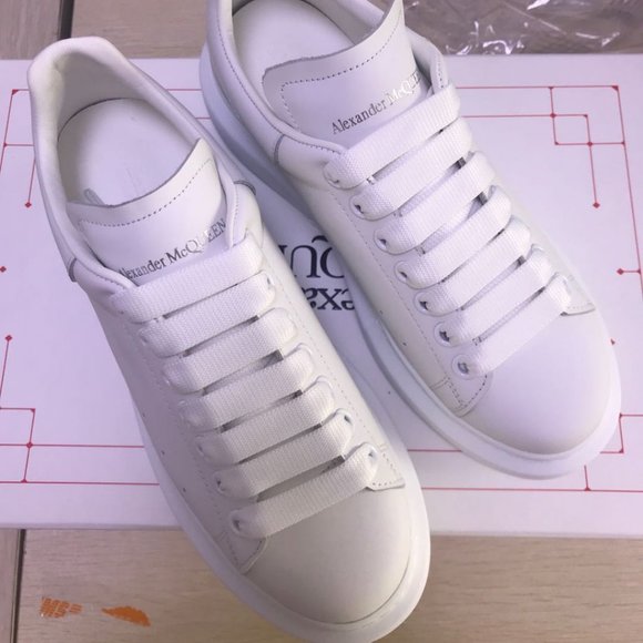 alexander mcqueen oversized sneaker all white